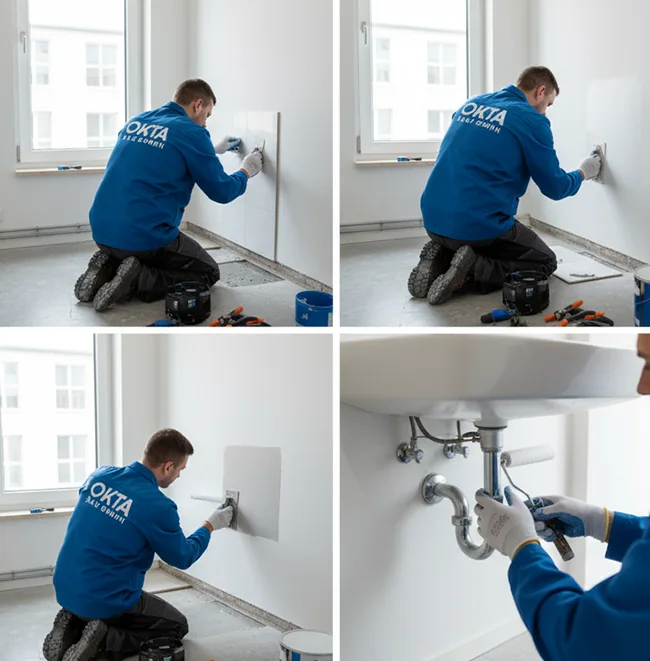 Kleinarbeit von Okta Bau